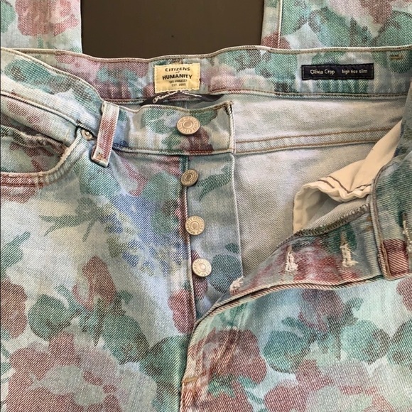 Citizens of humanity oLivia crop Floral je… - Picture 3 of 14